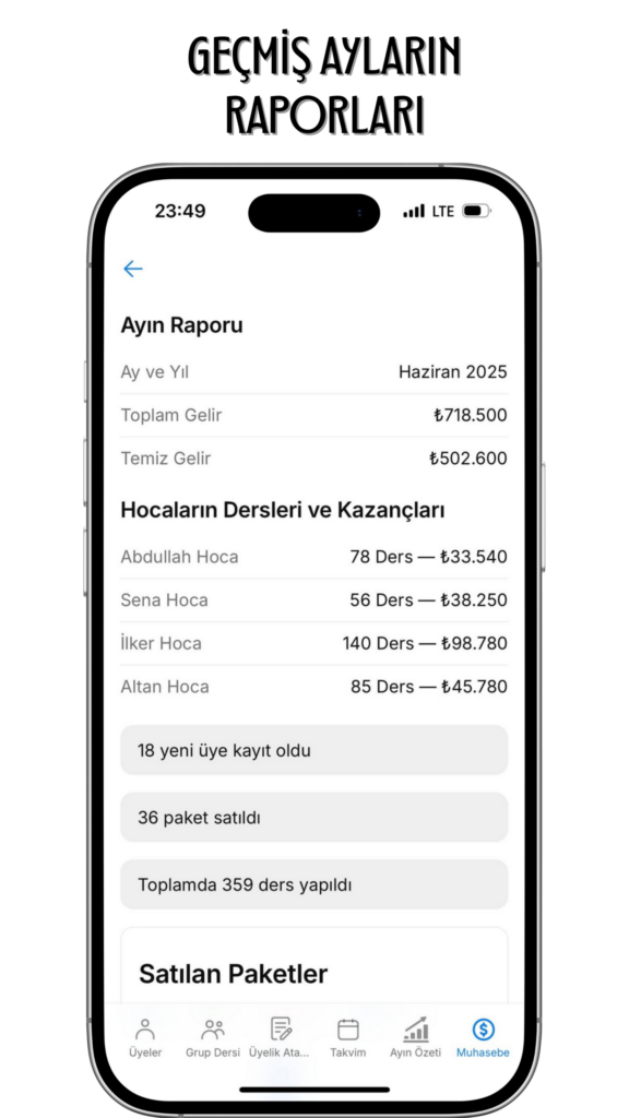AYLIK GELİR DAĞILIMI VE HOCA ÖDEMELERİ-6
