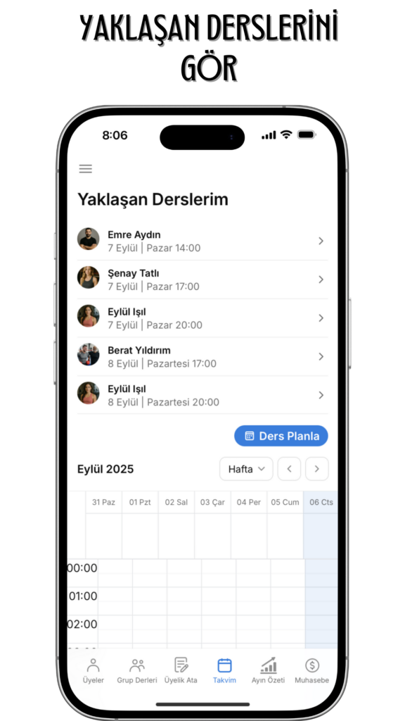 YAKLAŞAN DERSLER